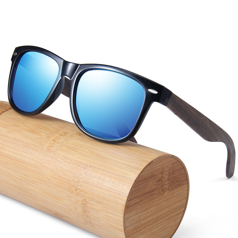 Wholesale Bamboo and Wooden Feet Polarized PC Sunglasses